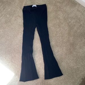 UO Rosie ribbed high waisted flare pants